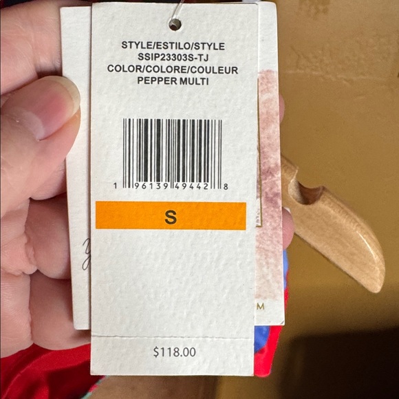 NWT Jessica Simpson Pepper Multi Tropical Bikini Set Size Small 2-Piece - Picture 6 of 13